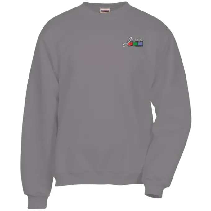 Jerzees Nublend Super Sweats Crew - Embroidered