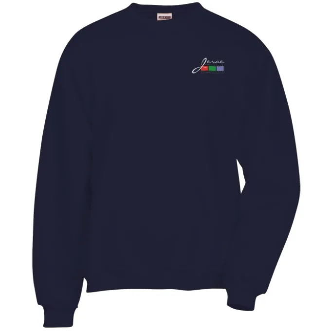 Jerzees Nublend Super Sweats Crew - Embroidered