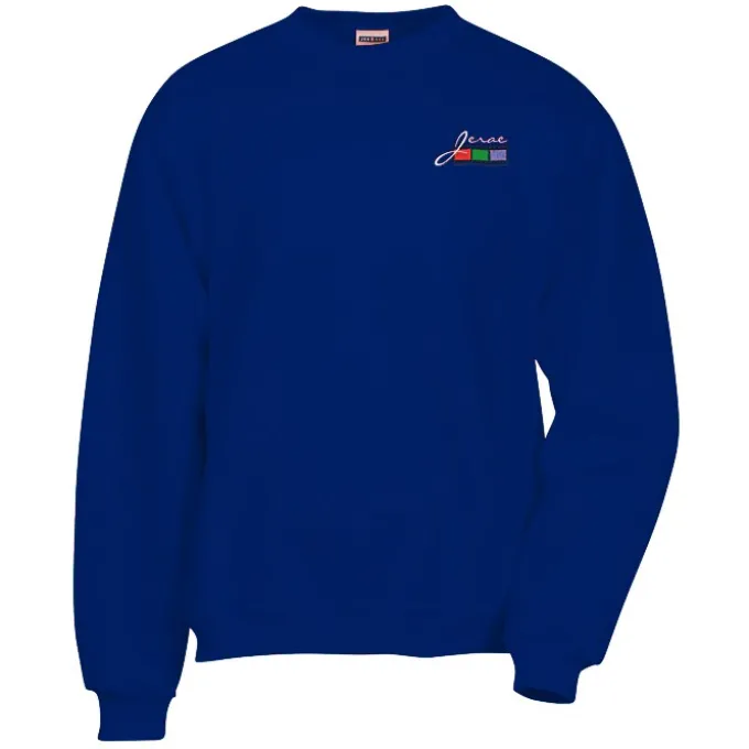 Jerzees Nublend Super Sweats Crew - Embroidered