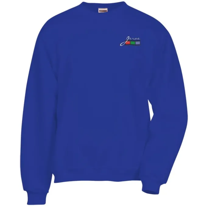 Jerzees Nublend Super Sweats Crew - Embroidered