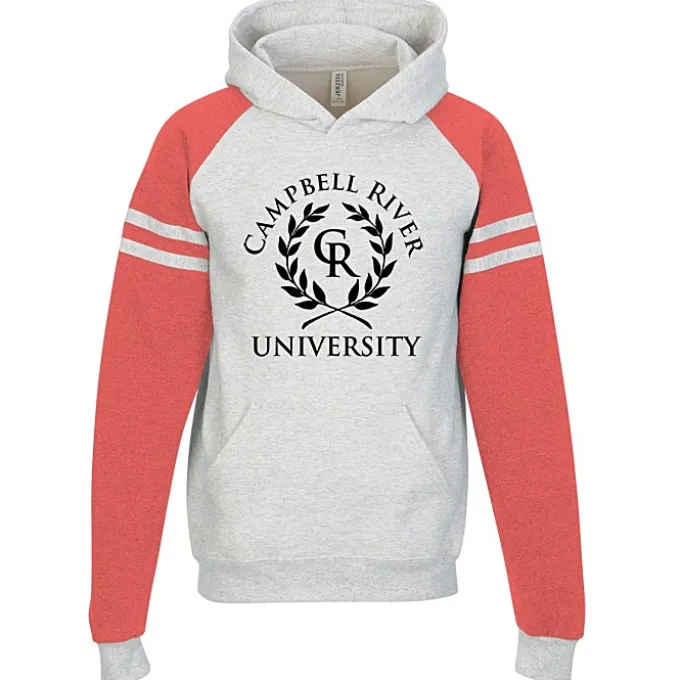 Jerzees Nublend Varsity Colorblocked Raglan Hooded Sweatshirt
