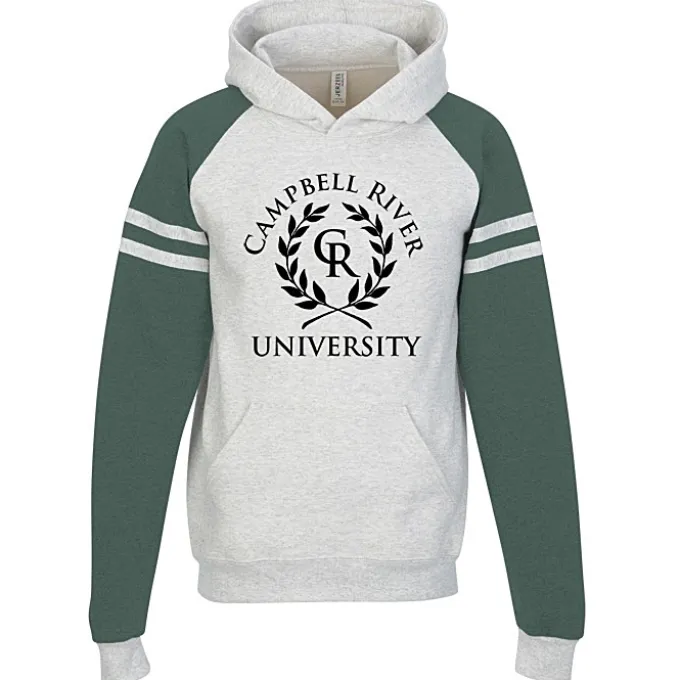 Jerzees Nublend Varsity Colorblocked Raglan Hooded Sweatshirt