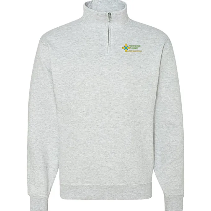 Jerzees NuBlend 1/4-Zip Sweatshirt - Embroidered