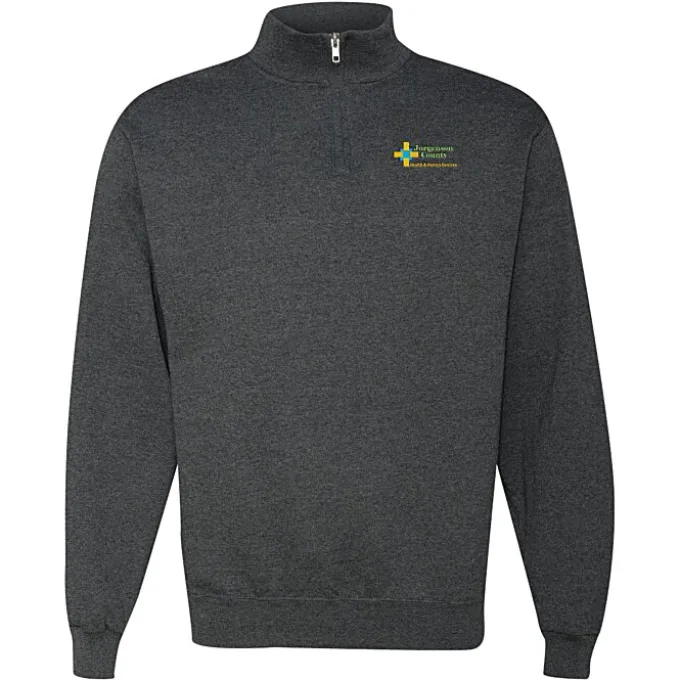 Jerzees NuBlend 1/4-Zip Sweatshirt - Embroidered