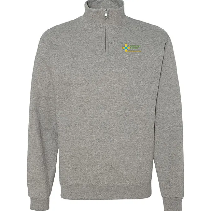 Jerzees NuBlend 1/4-Zip Sweatshirt - Embroidered - 24 hr
