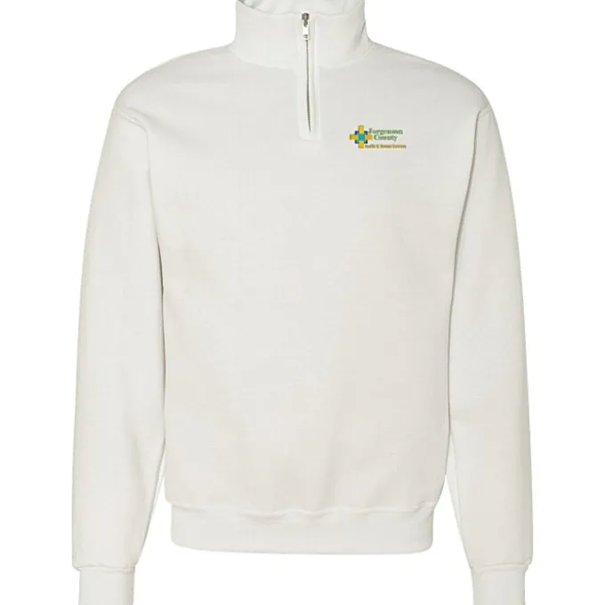 Jerzees NuBlend 1/4-Zip Sweatshirt - Embroidered - 24 hr