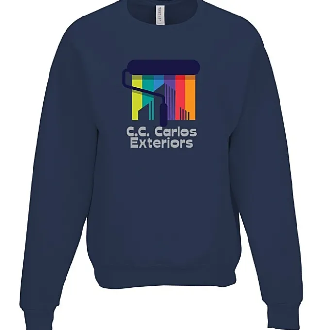 Jerzees Rugged Fleece Crewneck Sweatshirt - Full Color