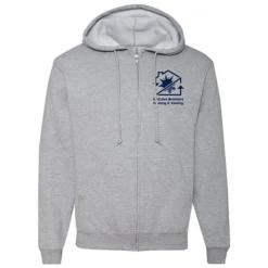 Jerzees Rugged Fleece Full-Zip Hooded Sweatshirt - Screen