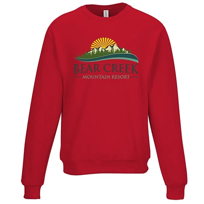 Jerzees Ultimate CVC Crewneck Sweatshirt - Full Color