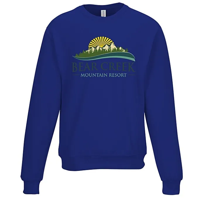 Jerzees Ultimate CVC Crewneck Sweatshirt - Full Color