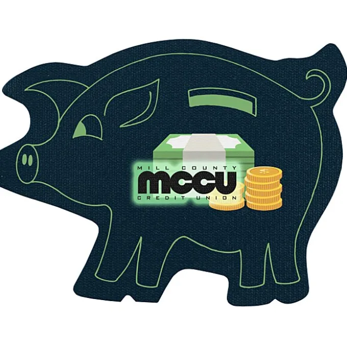 Jumbo Cushioned Jar Opener - Piggy Bank - Full Color
