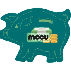 Jumbo Cushioned Jar Opener - Piggy Bank - Full Color