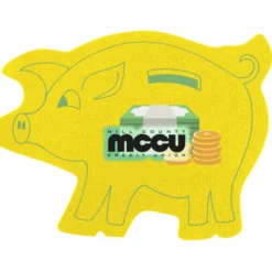 Jumbo Cushioned Jar Opener - Piggy Bank - Full Color