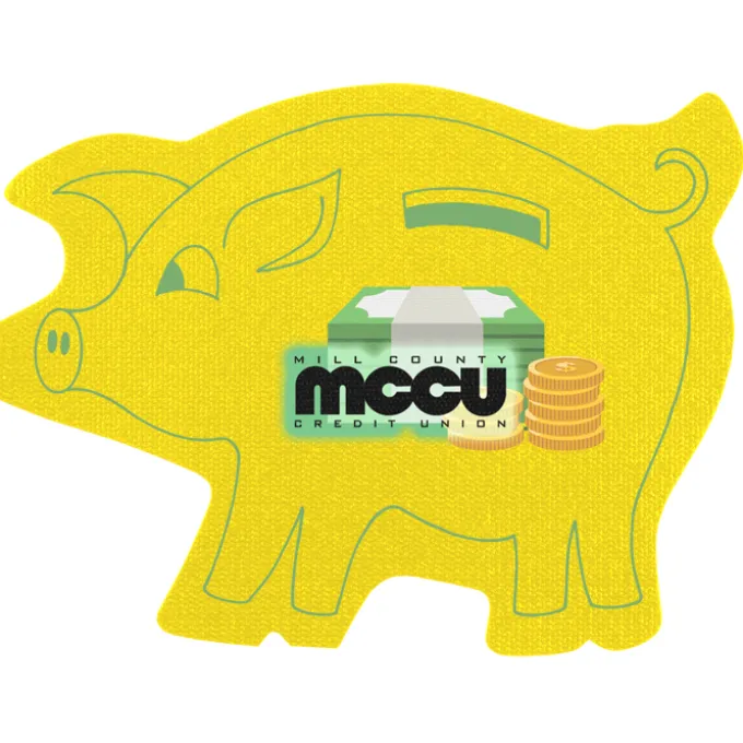 Jumbo Cushioned Jar Opener - Piggy Bank - Full Color