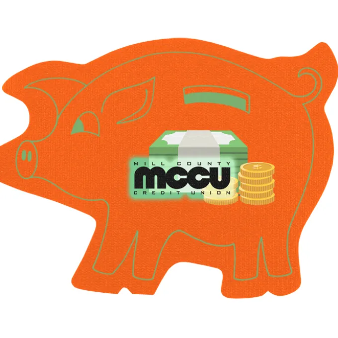 Jumbo Cushioned Jar Opener - Piggy Bank - Full Color