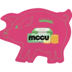 Jumbo Cushioned Jar Opener - Piggy Bank - Full Color