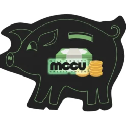 Jumbo Cushioned Jar Opener - Piggy Bank - Full Color