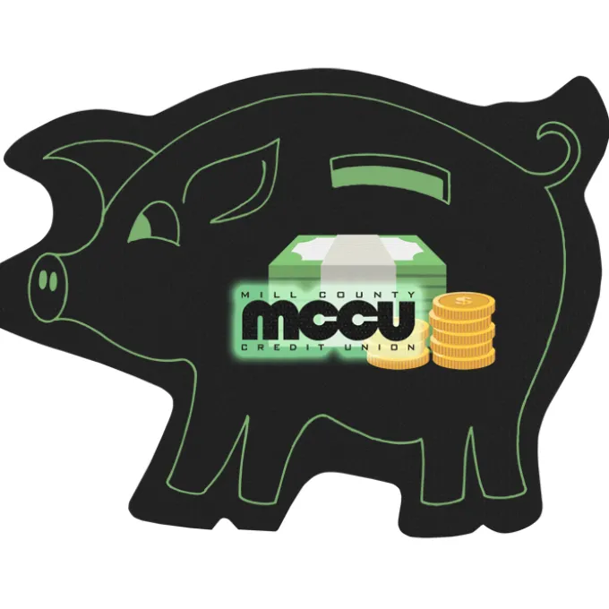 Jumbo Cushioned Jar Opener - Piggy Bank - Full Color