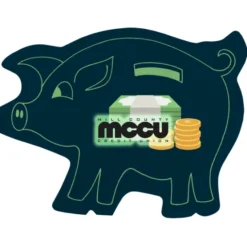 Jumbo Cushioned Jar Opener - Piggy Bank - Full Color