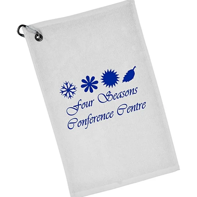Junior League Golf Towel with Carabiner - Colors