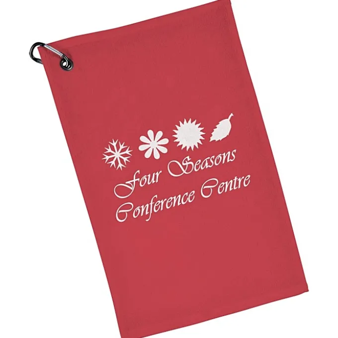 Junior League Golf Towel with Carabiner - Colors