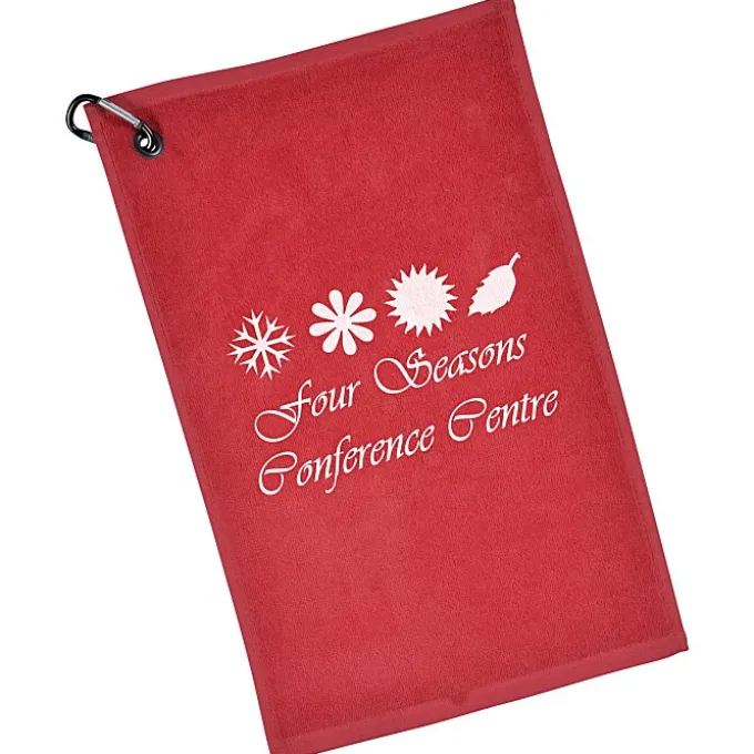 Junior League Golf Towel with Carabiner - Colors