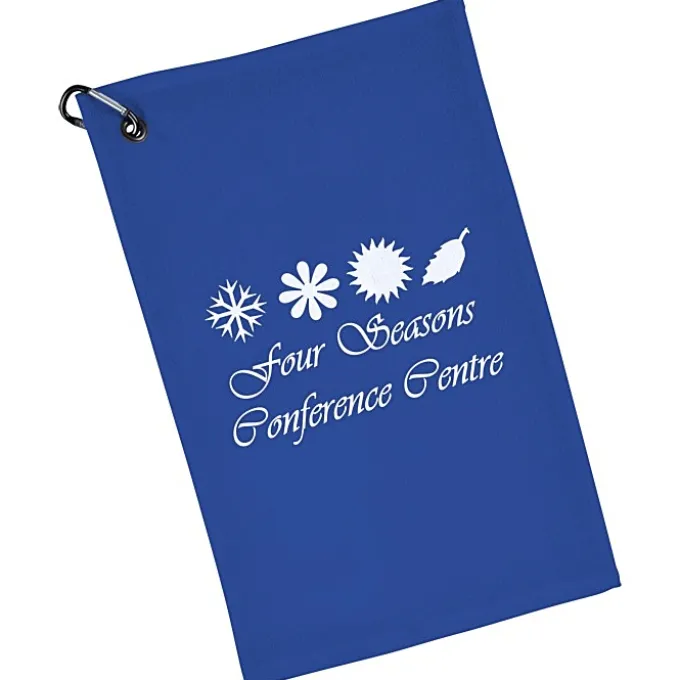 Junior League Golf Towel with Carabiner - Colors