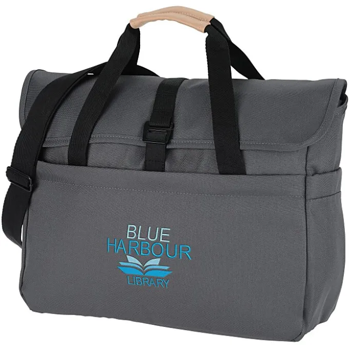 Kelso 15-inch Laptop Messenger Bag - Embroidered