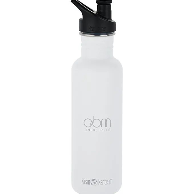 Klean Kanteen Classic Stainless Bottle with Sport Cap - 27 oz - Laser Engraved