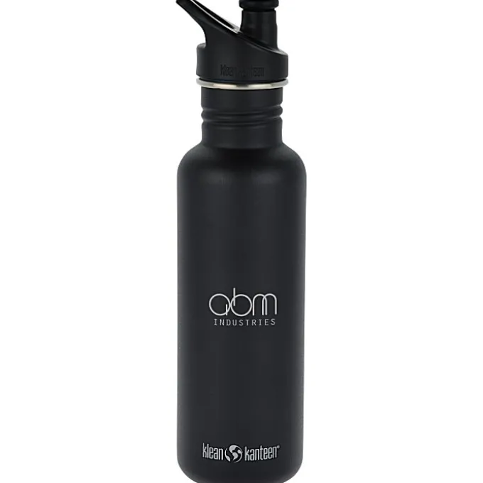 Klean Kanteen Classic Stainless Bottle with Sport Cap - 27 oz - Laser Engraved
