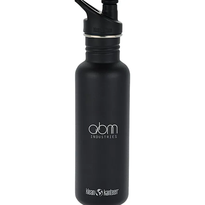 Klean Kanteen Classic Stainless Bottle with Sport Cap - 27 oz - Laser Engraved