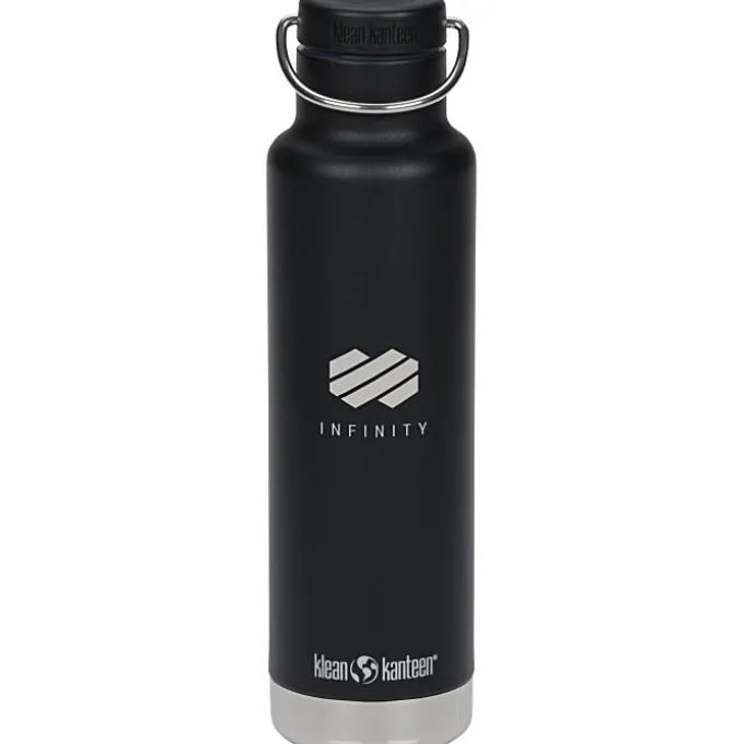 Klean Kanteen Classic Vacuum Bottle - 20 oz - Laser Engraved