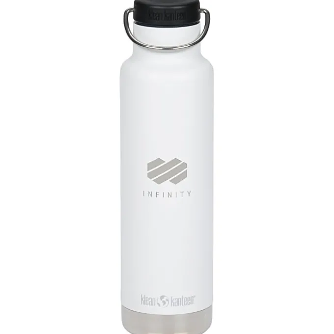 Klean Kanteen Classic Vacuum Bottle - 20 oz - Laser Engraved