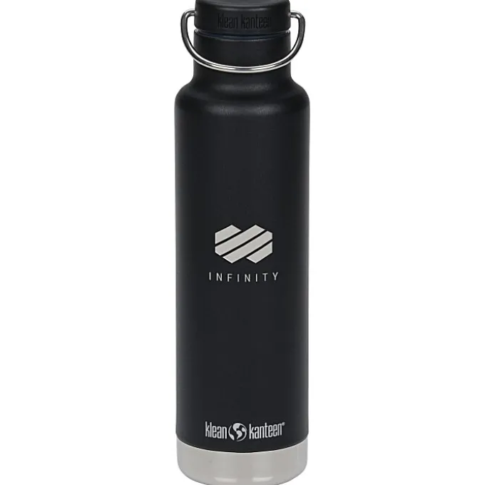 Klean Kanteen Classic Vacuum Bottle - 20 oz - Laser Engraved