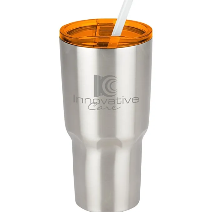 Kong Vacuum Insulated Travel Tumbler - 26 oz. - Stainless Steel - Laser Engraved