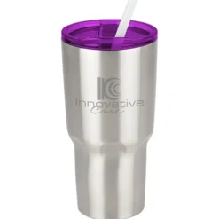 Kong Vacuum Insulated Travel Tumbler - 26 oz. - Stainless Steel - Laser Engraved