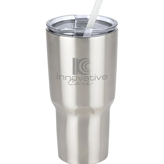 Kong Vacuum Insulated Travel Tumbler - 26 oz. - Stainless Steel - Laser Engraved