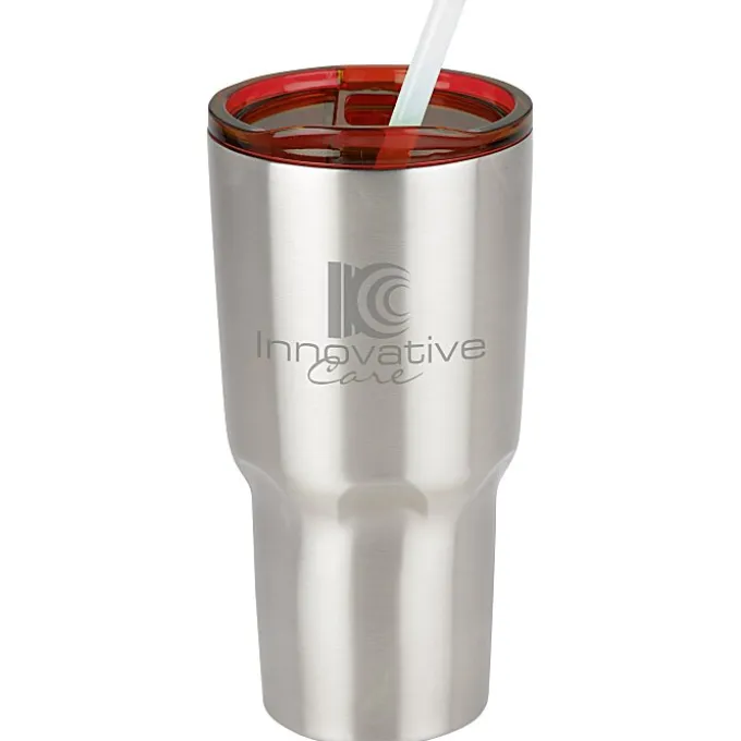 Kong Vacuum Insulated Travel Tumbler - 26 oz. - Stainless Steel - Laser Engraved