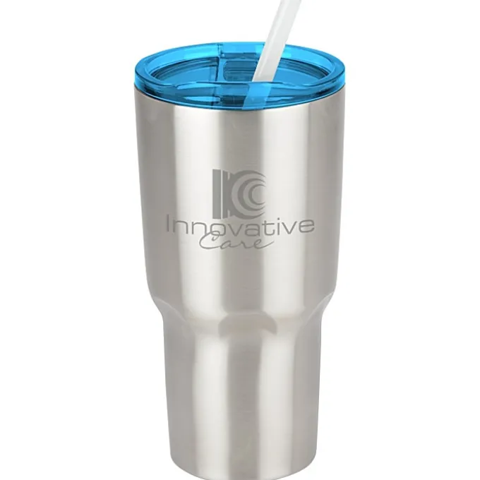 Kong Vacuum Insulated Travel Tumbler - 26 oz. - Stainless Steel - Laser Engraved
