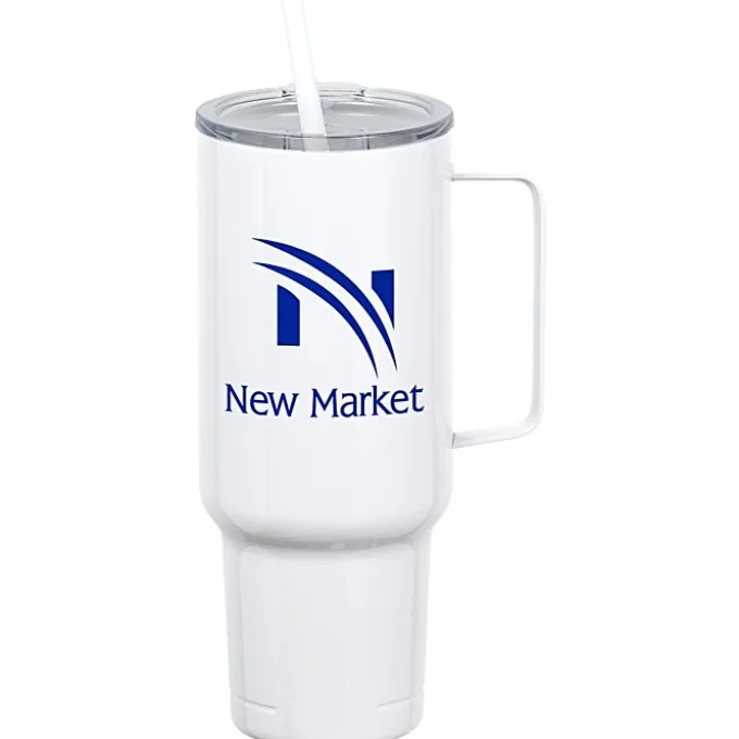 Koozie® Big Vacuum Mug with Straw - 40 oz - 24 hr