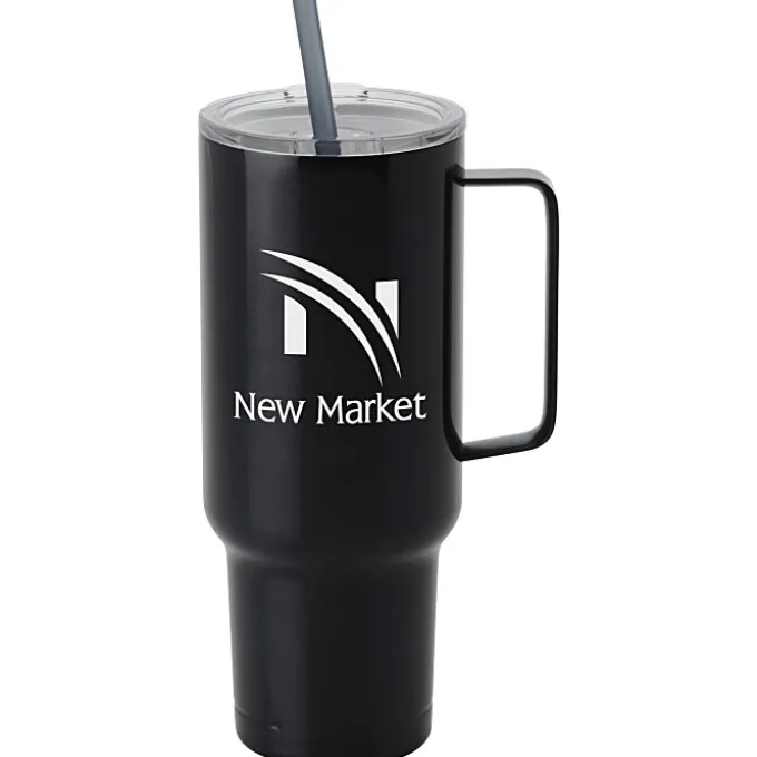 Koozie® Big Vacuum Mug with Straw - 40 oz - 24 hr