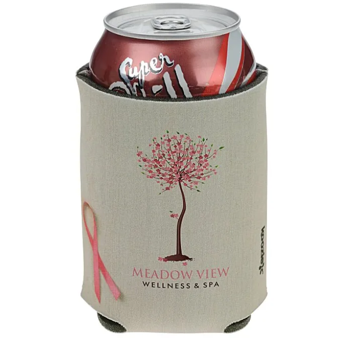 Koozie® Chill Collapsible Can Cooler - Pink Ribbon