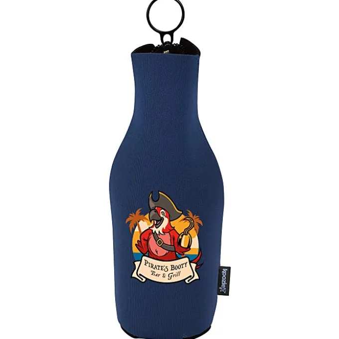 Koozie® Neoprene Zip-Up Bottle Cooler - 24 hr