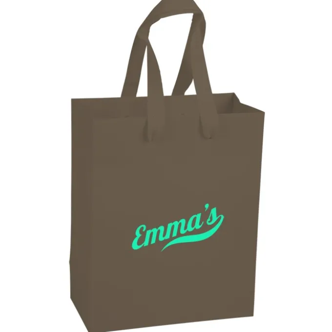 Kraft Eurotote with Woven Handle - 10 inches x 8 inches