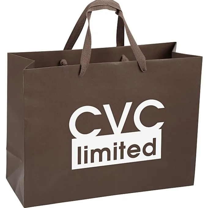 Kraft Eurotote with Woven Handle - 12 inches x 16 inches