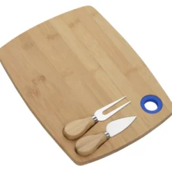 Lade 3-Piece Bamboo Cheese Set