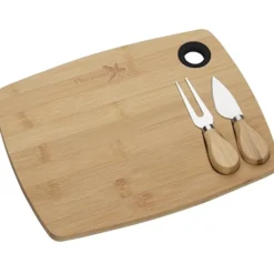 Lade 3-Piece Bamboo Cheese Set