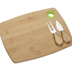 Lade 3-Piece Bamboo Cheese Set