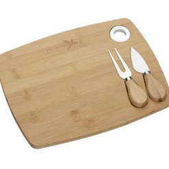 Lade 3-Piece Bamboo Cheese Set