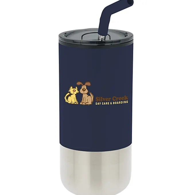 Lagom Tumbler with Stainless Straw - 16 oz - Full Color